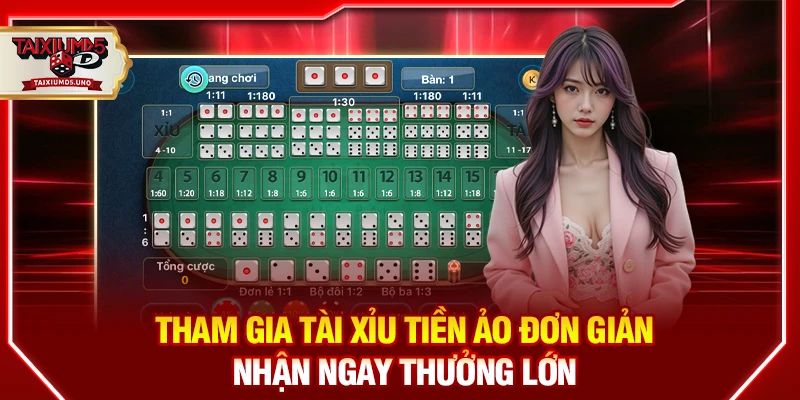 Tham gia tài xỉu tiền ảo đơn giản nhận ngay thưởng lớn